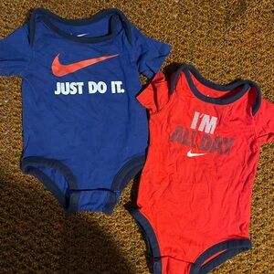 Nike Kids Bodysuits - Navy and Red
